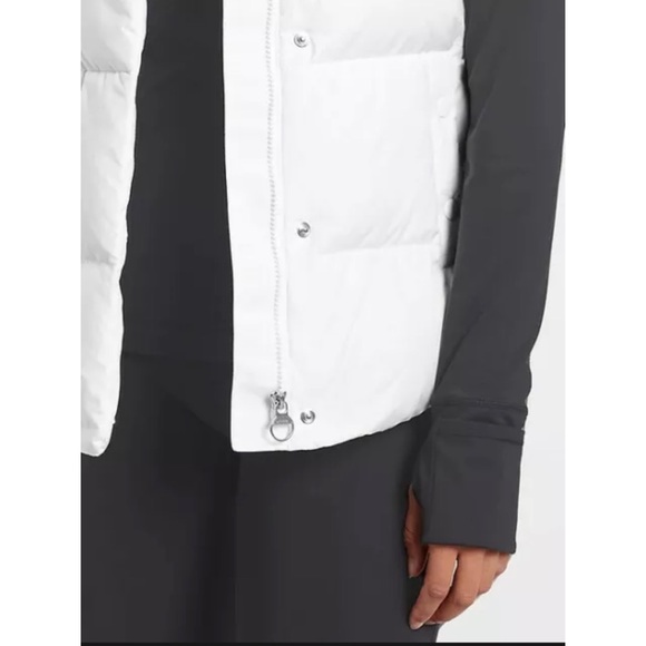 NWT ATHLETA Downtown Vest Puffer White Sz XXS - Picture 6 of 7